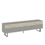 Hanah Home Soporte de TV Gris y Travertino